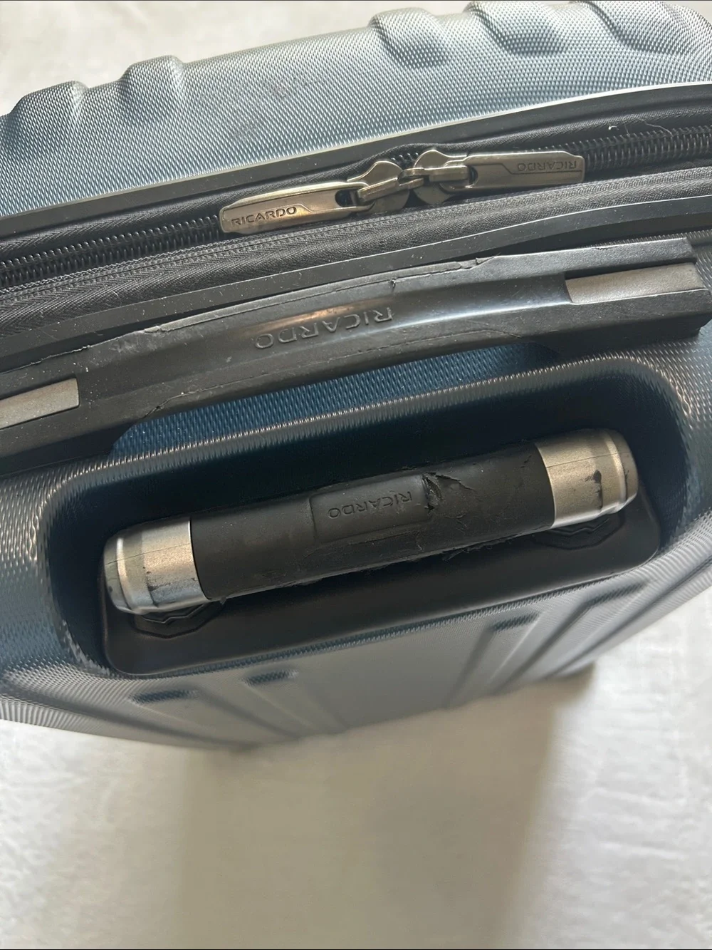 Ricardo Navy Blue Carry-On Spinner Luggage